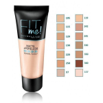 Makiažo pagrindas Maybelline Fit Me Matte & Poreless, 110 Porcelain, 30 ml