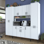 Virtuvės spintelė Hanah Home JE132 - 3053 balta, moderni, su stalčiais