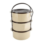 Indas pietums plastikinis 3 pakopų 3x15 l