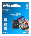 Atminties kortelė telefonui Goodram microSDHC 8GB Class 4