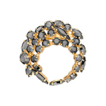 Segė moterms DamondSky Crystal Branch Jet Hematte su Swarovsk krstalas DS00BR184
