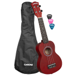 Soprano ukulelė Cascha Linden raudona HH 3961