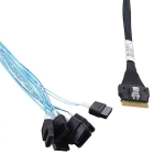 Saugojimo laidas - MICROCHIP - 2305800-R - SFF8654 į 8xSATA - 0.8m - Juodas
