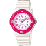 Moteri&scaron;kas laikrodis Casio LRW-200H 4BV su dėžute, rožinis/baltas