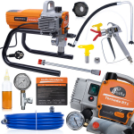 Dažymo agregatas Rosfix Tornado RT1 &ndash; Profesionalus naudojimas, Galia 1700W, Slėgis 22MPA, 2.2 l/min