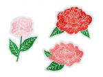 Klijuojama aplikacija Flowers mix, pak. 3 vnt.