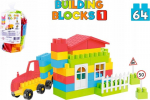 Konstruktorius Technok 0496 64 detalės spalvingi edukaciniai blokeliai