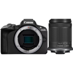 Skaitmeninis fotoaparatas Canon EOS R50 - Digital camera - mirrorless - 24.2 MP - APS-C - 4K / 30 fps - 8.3x optical zoom RF-S 18-150mm F3.5-6.3 IS STM lens - Wi-Fi, Bluetooth - black