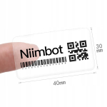 .NIIMBOT lipdukai B serija 40*30mm TRANSPARENT