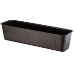 Balkono vazono dėžutė 60cm rotango