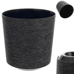 Gėlių vazonas Gėlių vazono plastikinis dangtelis Gėlių stovas 19 cm juodas