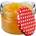 20x Jar 250ml Stikliniai stiklainiai konservams Medus + dangteliai Fi82