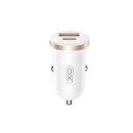 XO automobilinis įkroviklis CC56 PD 30W QC 1x USB 1x USB-C baltos spalvos