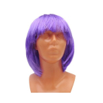 Violetinių plaukų perukas, 28 cm