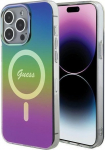 Guess IML Iridescent MagSafe dėklas iPhone 15 Pro - juodas