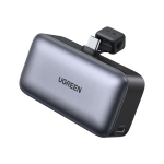 Atsarginis maitinimo &scaron;altinis ("Power Bank") I&scaron;orinė baterija - UGREEN - 5,000 mAh - USB-C jungtis - Su laikikliu - Juoda