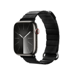 Crong Eclipse &ndash; magnetinis odinis dirželis Apple Watch 42/44/45/49 mm (juodas)