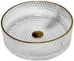 Praustuvas Mexen Aura Transparent/Gold