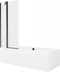 Vonia Mexen Cube su apdaila ir stiklo sienele, 180x80 cm + 80 cm