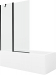 Vonia Mexen Cubik su apdaila ir stiklo sienele, 170x70 cm + 120 cm