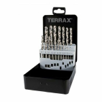 Ritinių rinkinys TERRAX dėklu DIN 338 25 Dalys (25 vnt.)