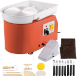 Elektrinė keramikos ratlankio staklė 350 W &ndash; 25 cm sukimo diskas, pedalas + rankinis valdymas