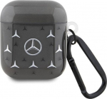 Mercedes Star Pattern dėklas Apple Airpods 1/2, juodas