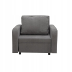 Fotelis Bellezza London, pilkas