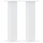 Stovai augalams, 2vnt., balti, 30x30x95cm, apdirbta mediena