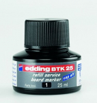 Sausas trintinas lentos žymeklio ra&scaron;alas juodas, edding BTK 25 refill service whiteboard marker black