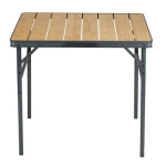 Kempingo stalas All-Ride, 75x55 cm, rudas