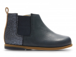 "Clarks Drew Fun" tamsiai mėlyni odiniai batai su užtrauktuku vaikams 21