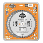 Pjovimo diskas CMT Contractor K250M-X02; 250x2,6x30; Z24/Z40; 20&deg;/15&deg;; 2 vnt.
