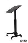Reguliuojamo auk&scaron;čio stalas SUN-FLEX&reg;EASYDESK PRO, 60x52cm, juodas