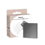 I&scaron;maniojo (Smart TV) ir televizoriaus priedas Aqara belaidis nuotolinis jungiklis H1 (dvigubas) WRS-R02 G, Zigbee, 85.8&times;86&times;12.5 mm, 0.142 kg, 7 konfigūruojamos funkcijos, Pilka
