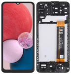 Originalus LCD + jutiklinis ekranas Samsung SM-A135F Galaxy A13 (IPS) Rėmelis juodas