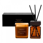 Prabangus dovanų rinkikinys Signature Home Gift Set Cardamom & Saffron difuzorius+žvakė