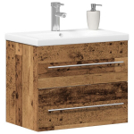 vonios praustuvo spintelė su Integruotu praustuvu Atnaujintas medis