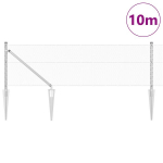 heptagoninė tvora 0.6x10 m cinkuotas plienas,tvoros stulpai su smaigaliu 7 vnt &Oslash;32 mm 80 cm cinkuotas plienas