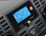Technaxx automobilinis inverteris su lc ekranu nuo 12 v iki 230 v gryno sinuso banga - T&uuml;v Rheinland sertifikuotas automobilinis inverteris su 2 x schuko ki&scaron;tukais ir 2 x usb prievadais - galia 3000 w/6000 w (didžiausia) - įtampos keitiklis te23