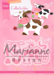 Marianne Design Collectables Eline's Cow Die, metalinis rožinis, 21 x 15.4 x 0.2 cm