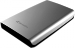 Verbatim Store 'n' Go Superspeed 2tb sidabrinis i&scaron;orinis kietasis diskas Usb 3.0, skirtas Windows, Mac Os X ir Linux, ne&scaron;iojamas kietasis diskas Usb