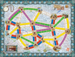 Ticket to Ride Paris stalo žaidimas &ndash; traukinių statymo strateginis žaidimas su detaliais Paryžiaus autobusais, smagus &scaron;eimos žaidimas vaikams ir suaugusiems, nuo 8 metų, 2&ndash;4 žaidėjai, 10&ndash;15 minučių žaidimo trukmė
