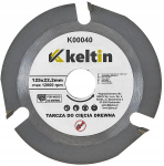 Keltin medienos pjovimo diskas 125mm 3t Mn65 plienas
