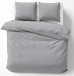 Grynos medvilnės Makosatin patalynė 180x200 &scaron;viesiai pilka Premium