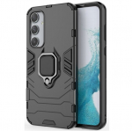 &bdquo;Mozhi&ldquo; Kickstand sustiprintos apsaugos dėklas - juodas (Galaxy A35)