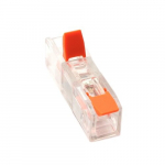 Universali užspaudžiama laidų jungtis, tiesi 1-1, 0.2-4.0mm&sup2;, 32A, 450V, 100vnt.