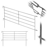 KADAX metalinė sodo tvora Palisade apvadu suvirinta 100cm auk&scaron;čio tvora