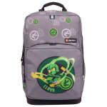 Mokyklinė kuprinė Lego Ninjago Elemental Master of Energy, pilka