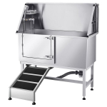 &Scaron;unų maudymo vonia Vevor K2E01007, 127x58x149.5 cm, sidabrinės spalvos